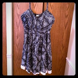 American Rag empire waist paisley dress 3X